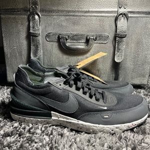 Nike Waffle One Crater Black Anthracite Running Shoes DH7751-001 Mens Size 13